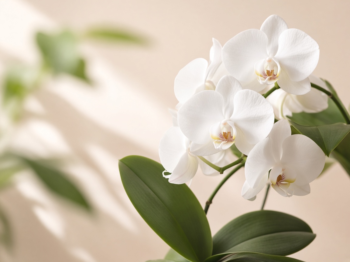 Gifting — white orchids in soft natural light