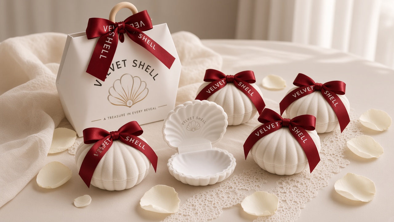 Velvet Shell wedding favours and occasion packaging